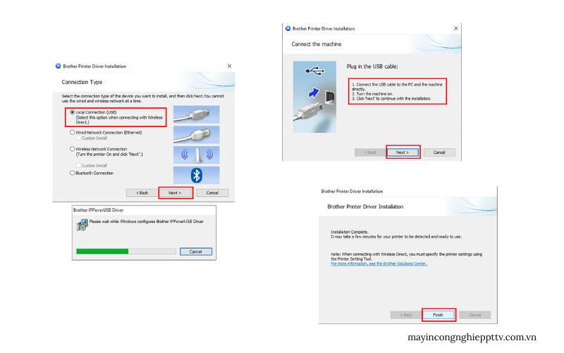 Cách kết nối máy in nhãn Brother đúng chuẩn